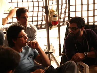 Bappaditya Roy directing a Hyundai commercial